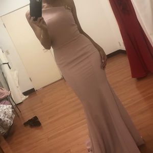 Nicole Bakti strapless gown